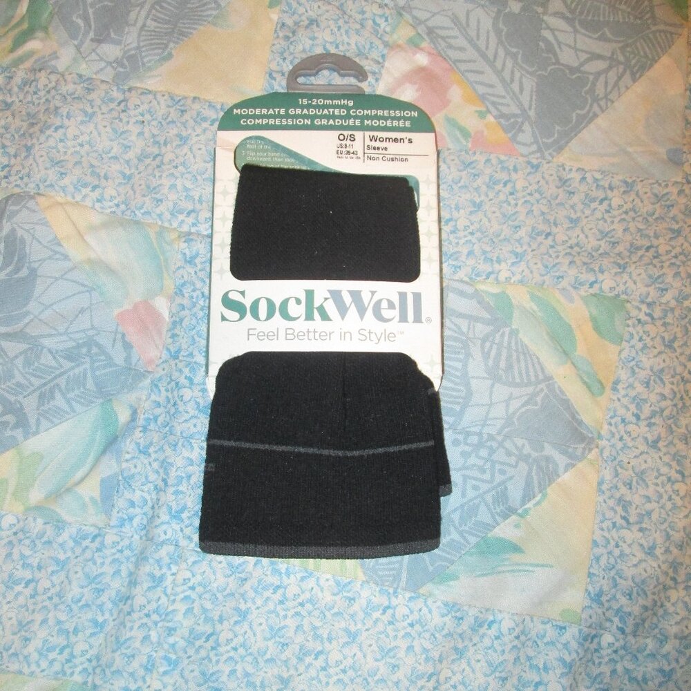 NWT Sockwell women's compression sleeves, one size fits most, black
